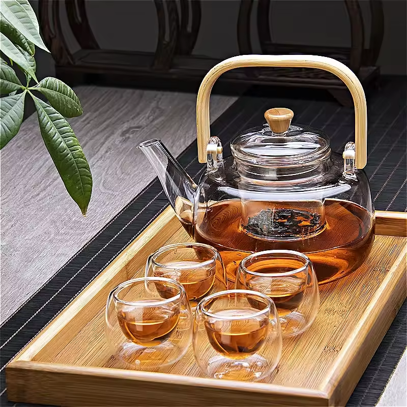 براد شاي أزهار مزود بفلتر